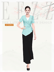 原創制服設計按摩技師服裝設計圖1592