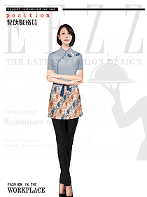 新款特色餐廳服務員制服設計圖586