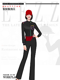 特色餐廳服務員制服設計圖597