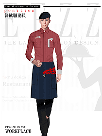 原創制服設計特色服務員服裝設計圖600