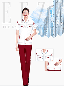 夏季短袖女款工作服設計圖212