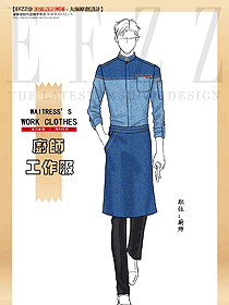 西式餐廳廚師服裝設計圖579
