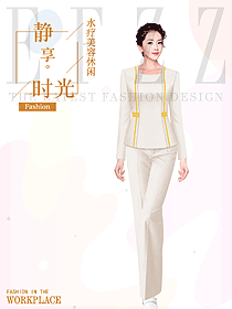 時尚按摩技師服款式設計圖1596