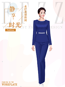 時尚按摩技師服款式設計圖1599