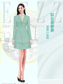 時(shí)尚淺綠色女西裝原創(chuàng)定制設(shè)計(jì)圖2164