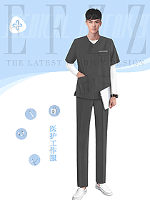 私人醫院男護工制服定制設計圖003