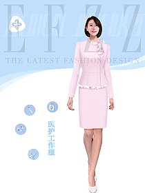 兒童醫院護士工作服定制設計案例004