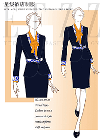 酒店大堂前臺高級女客服新款制服1341