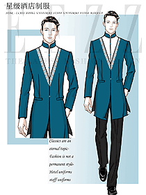 餐飲酒店大堂領班制服設計圖1345