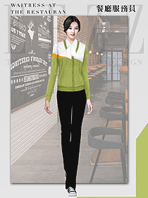 飲品連鎖店服務生制服定制設計圖519