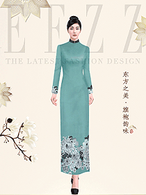 原創私人定制服裝旗袍設計稿986