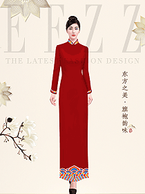 原創制服設計中餐迎賓制服設計圖994