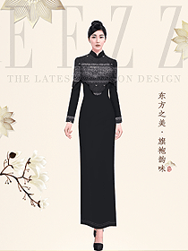 原創制服設計中餐迎賓制服設計圖999