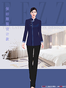 星級酒店大堂清潔員工服裝定制386