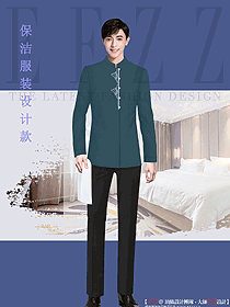 酒店會所保潔員工工作服裝訂做圖389