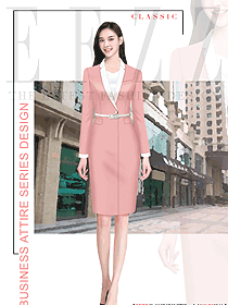 時尚女職業(yè)裝套裝原畫設計定制款