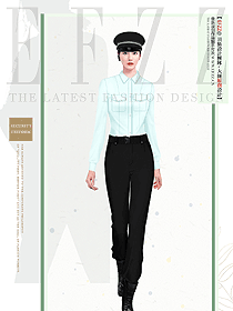 夏季保安特勤員工服裝定做款式圖