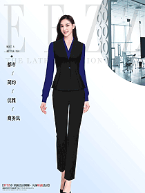 白領職場黑色長款馬夾最佳搭配