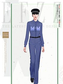 廣州物業夏季保安員工制服定制設計圖