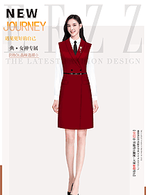 企業公司前臺文員女裝馬甲制服定制款