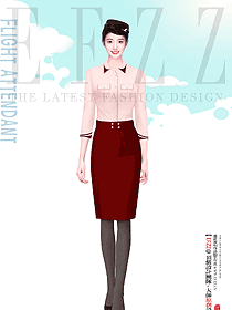 機(jī)場地面工作服務(wù)人員制服設(shè)計效果圖