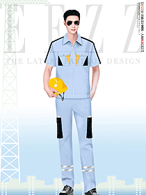 電力部門員工工作服裝設計效果圖