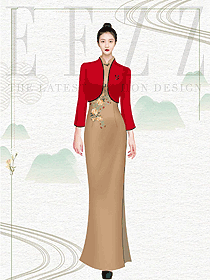 文化民主風國際酒店員工制服原創案例