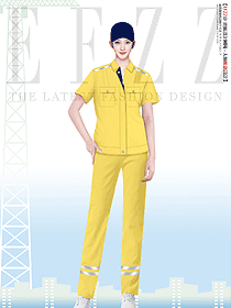 食品加工廠區女款夏季工作服定制案例