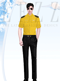 國際航空公司機場工作人員職業裝設計案例