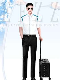 國(guó)際航空空少夏季職業(yè)裝設(shè)計(jì)高清圖