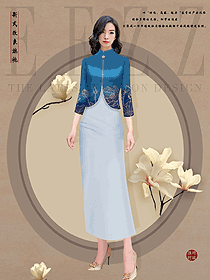 星級酒店餐飲咨客制服定制套裝設計案例