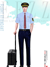 高鐵乘務組新制服設計原創圖片