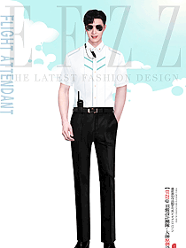 航空標準高鐵乘務組服裝原創設計大賽作品圖