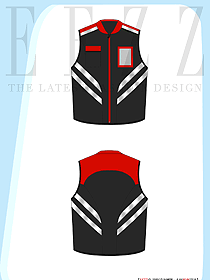 應急工作服馬甲反光條救援管理馬夾定制logo背心平面圖