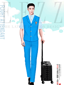機場地面交通管理人員夏季制服定制設計原創作品