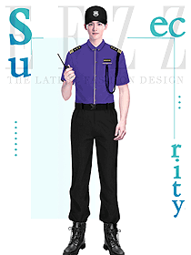 保安服夏裝短袖襯衣夏季工作服套裝設計