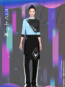 秋冬新款酒吧KTV工作服工裝夜場制服設計
