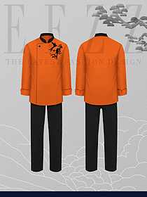 特色酒店服務員廚師服工作服原創設計圖