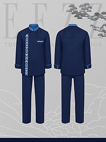 中式風(fēng)格餐飲茶樓廚師服服裝定制設(shè)計(jì)