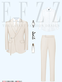 酒店經(jīng)理可機(jī)洗秋季經(jīng)典商務(wù)西服套裝