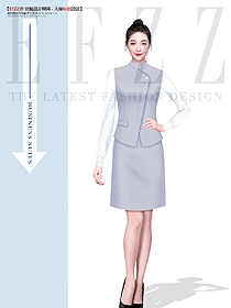 辦公寫字樓工作服收銀員服務(wù)員馬甲定制印logo工裝定做設(shè)計(jì)