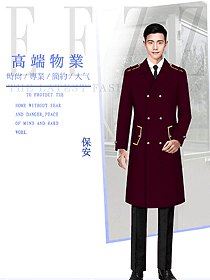 保安冬季棉衣中長款防寒服男加厚棉襖大衣服裝