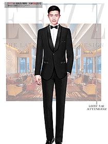 酒店大堂黑色西服套裝男女通勤高端職業(yè)氣質(zhì)西裝酒店工作服