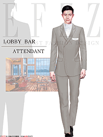 男士西裝套裝隱藏扣高端銀行大堂經理工作服修身裝制服設計