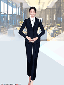 餐飲酒店行政總監(jiān)西服套裝時(shí)尚職業(yè)正裝秋冬款制服