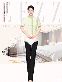 酒店標準客房服務員禮儀制服定制設計