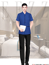 賓館酒店男服務(wù)生客房服務(wù)員制服定制設(shè)計(jì)圖