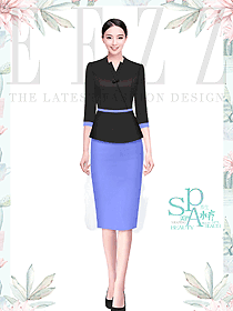 專業美容院美容師制服設計圖