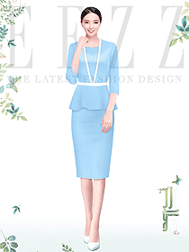 韓式spa養生會所接待人員服裝定做美圖