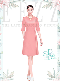 酒店溫泉spa接待人員職業(yè)裝設(shè)計(jì)效果圖